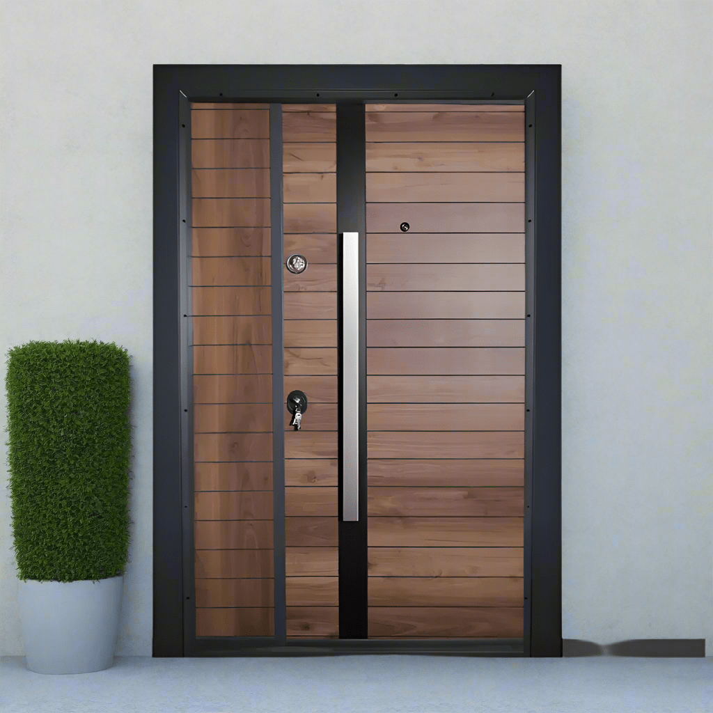 Decordin Security Doors Laminox Portal Dark Brown One & Half Door - PMR-014