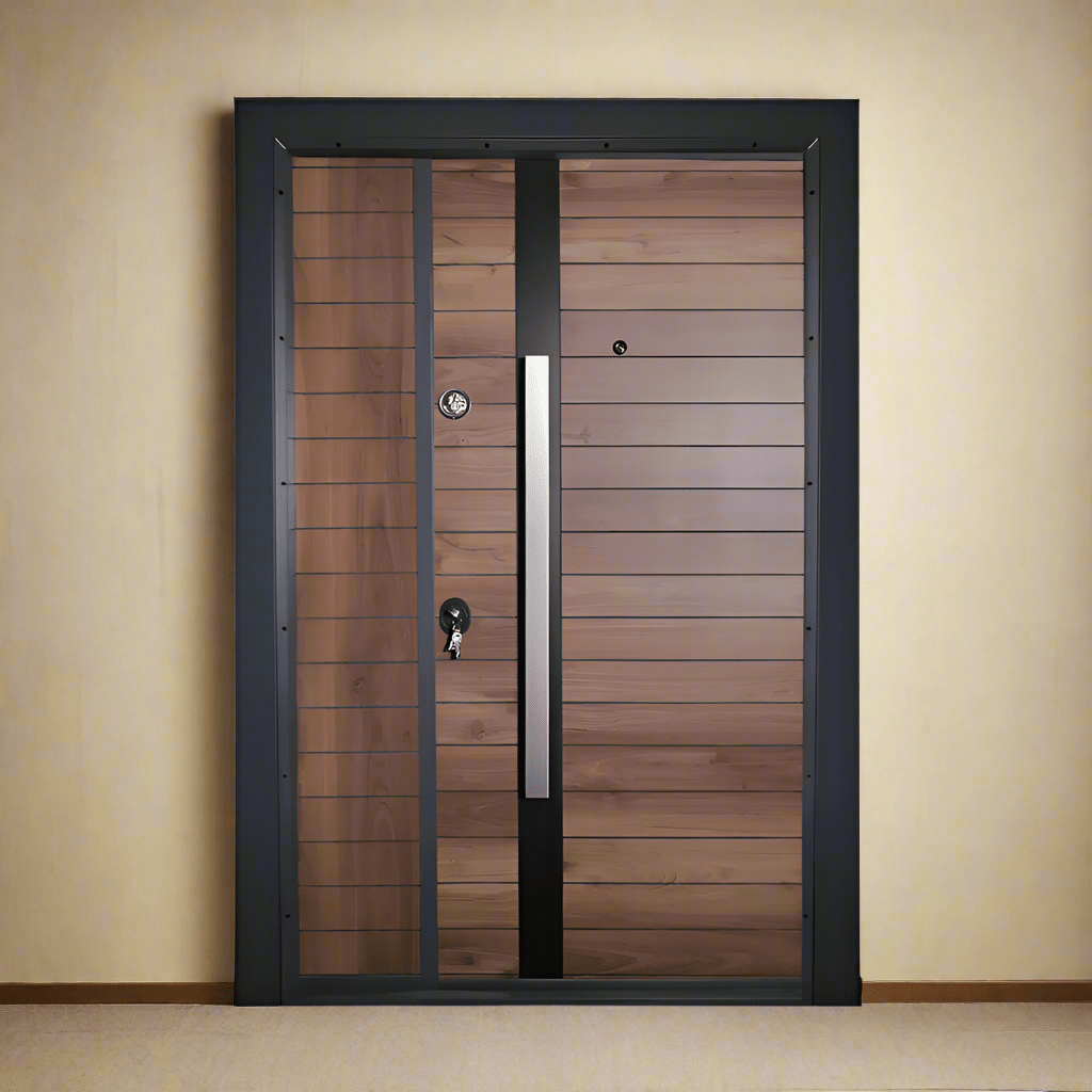 Decordin Security Doors Laminox Portal Dark Brown One & Half Door - PMR-014