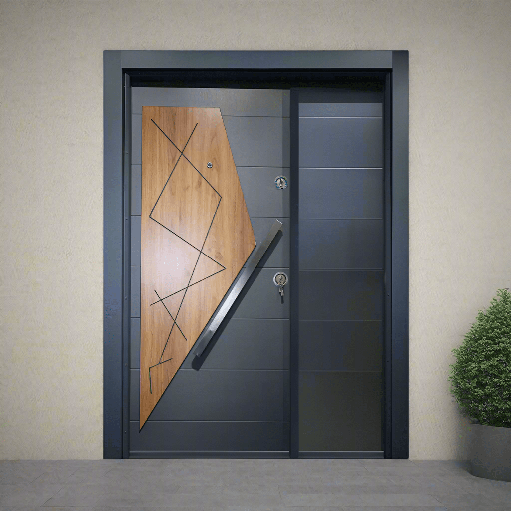 Decordin Security Doors PVC Laminox Portal One & Half Door - PMR-011