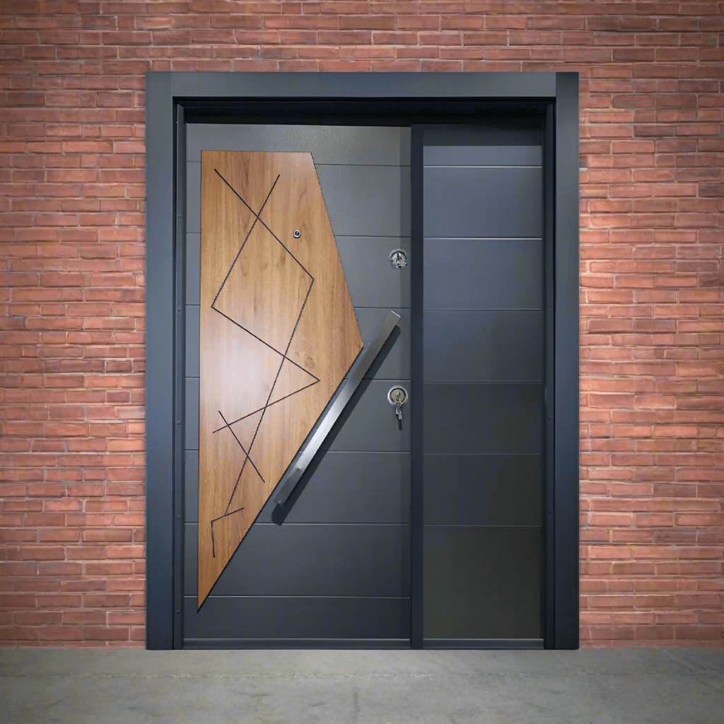 Decordin Security Doors PVC Laminox Portal One & Half Door - PMR-011