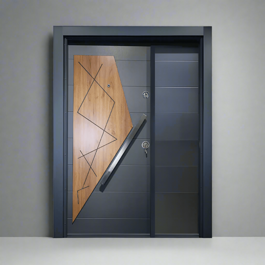 Decordin Security Doors PVC Laminox Portal One & Half Door - PMR-011