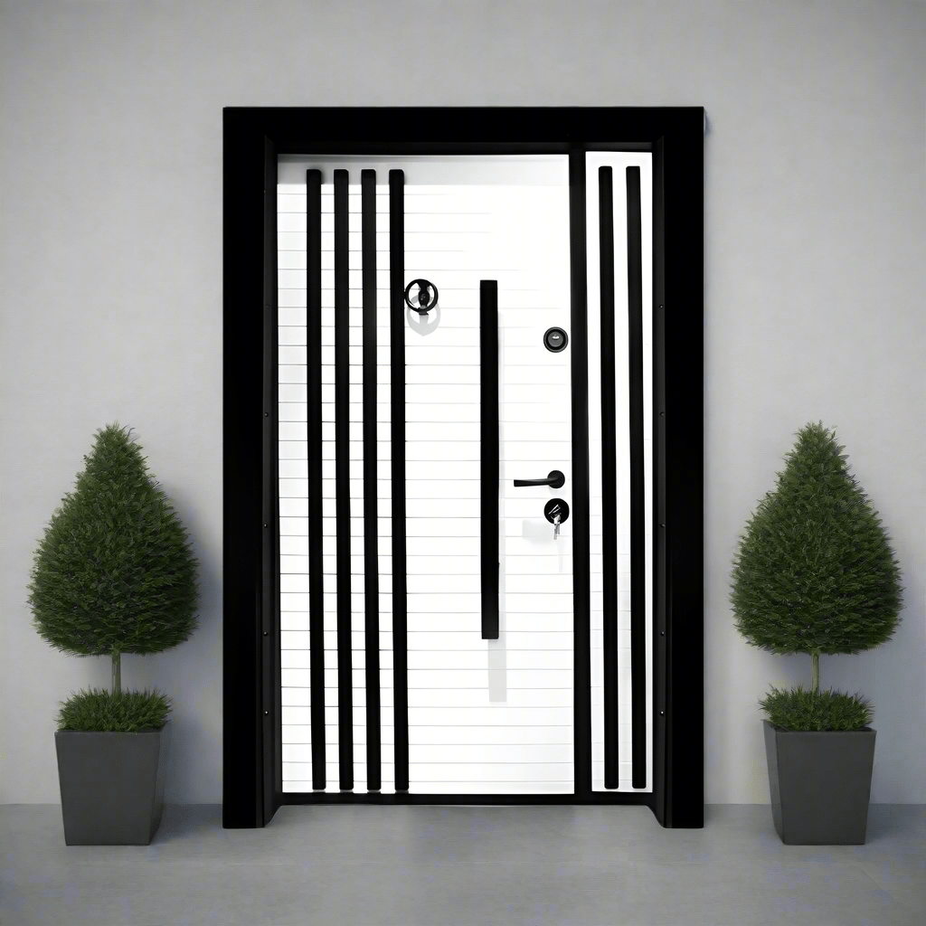 Decordin Security Doors PVC Laminox Portal One & Half Door - PMR-013