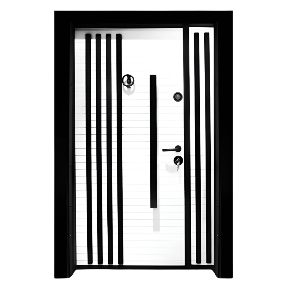 Decordin Security Doors PVC Laminox Portal One & Half Door - PMR-013