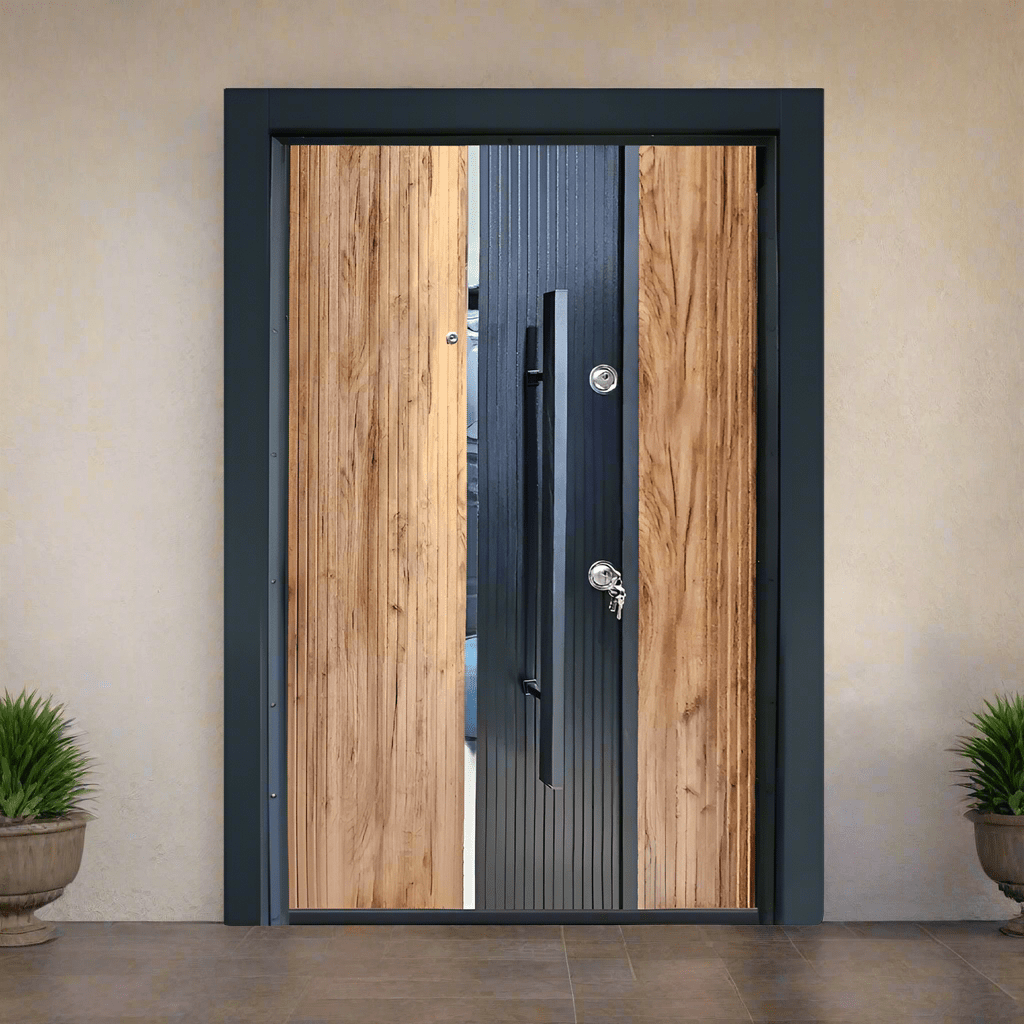 Decordin Security Doors PVC Laminox Portal One & Half Door - PMR-017