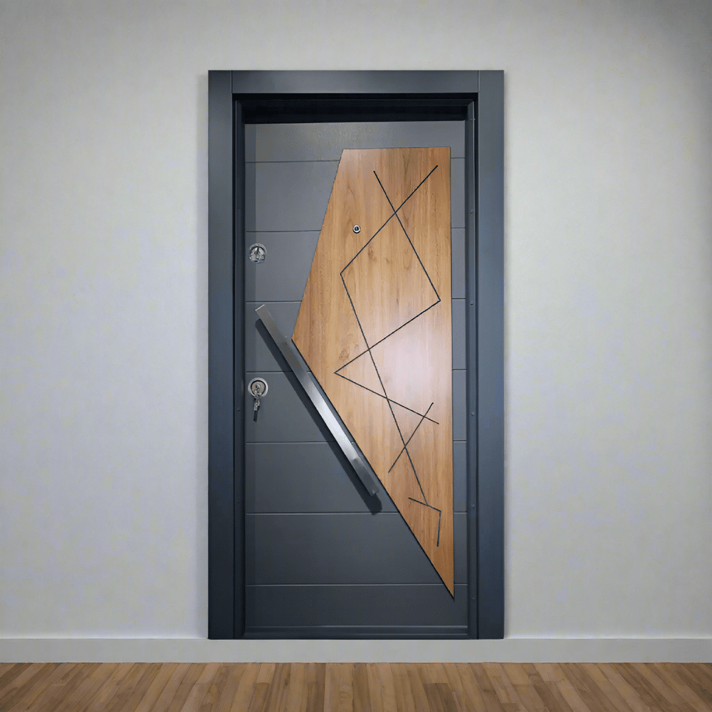 Decordin Security Doors PVC Laminox Single Door - PMR-011