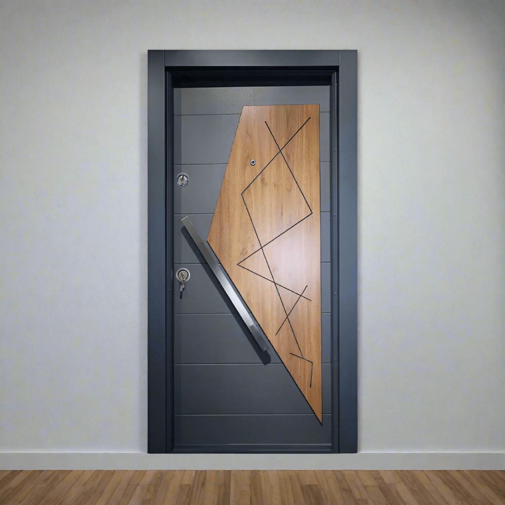 Decordin Security Doors PVC Laminox Single Door - PMR-011