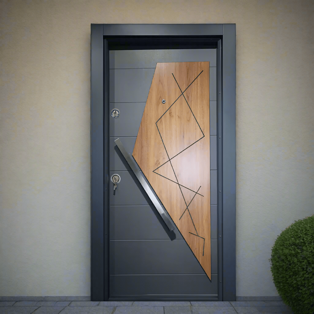Decordin Security Doors PVC Laminox Single Door - PMR-011