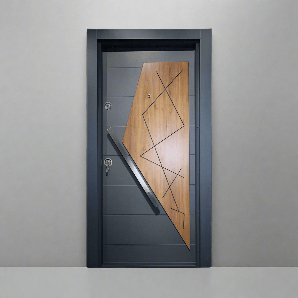 Decordin Security Doors PVC Laminox Single Door - PMR-011