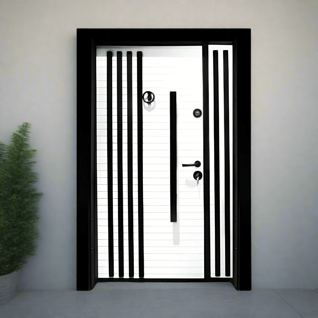 Decordin Security Doors PVC Laminox Single Door - PMR-013