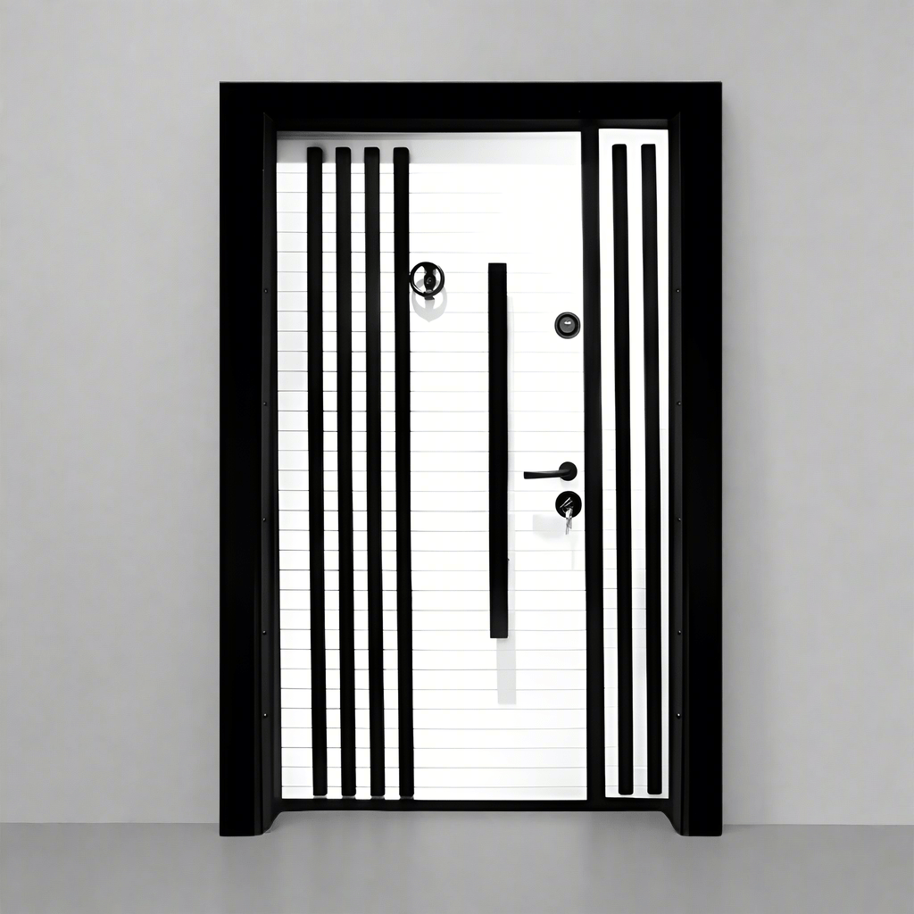 Decordin Security Doors PVC Laminox Single Door - PMR-013