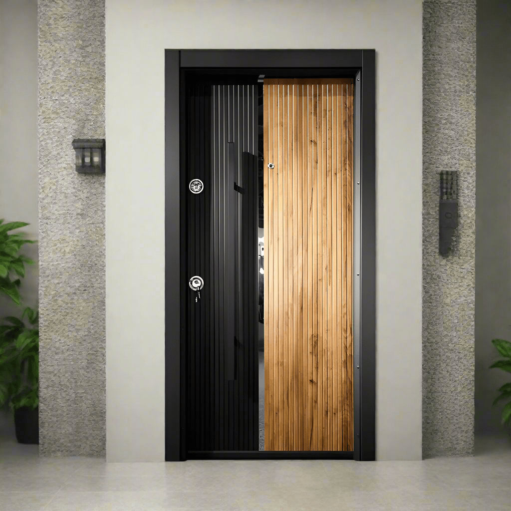 Decordin Security Doors PVC Laminox Single Door - PMR-017