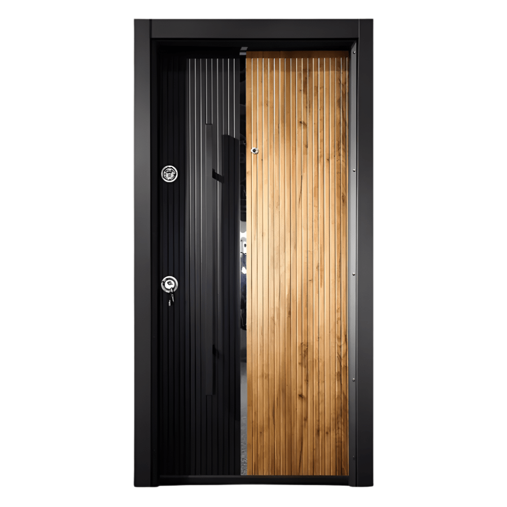 Decordin Security Doors PVC Laminox Single Door - PMR-017