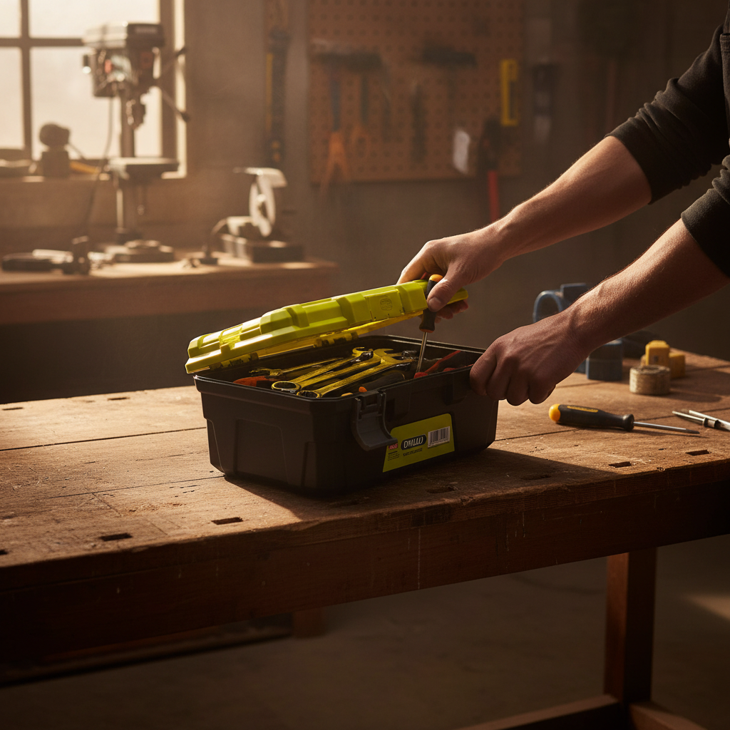 Dyllu 19" Plastic Tool Box - DTTB3319