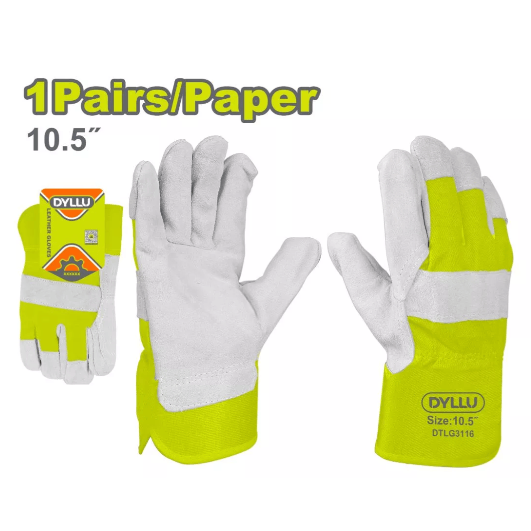 Dyllu Work Gloves Dyllu 10.5" Leather Gloves - DTLG0105