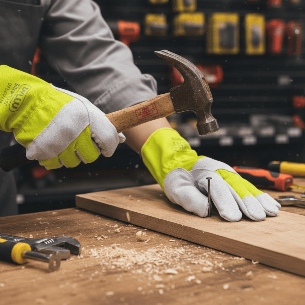 Dyllu Work Gloves Dyllu 10.5" Leather Gloves - DTLG0105