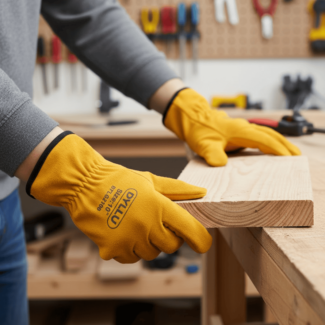 Dyllu Work Gloves Dyllu 10" Leather Gloves - DTLG2100