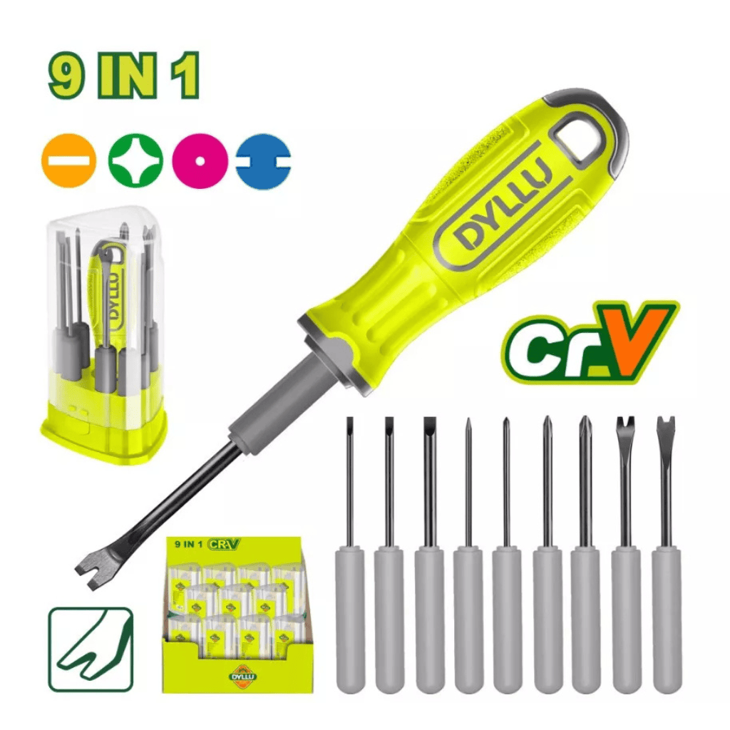 Dyllu Screwdrivers Dyllu 10-Piece Interchangeable Screwdriver Set - DTSS1B10