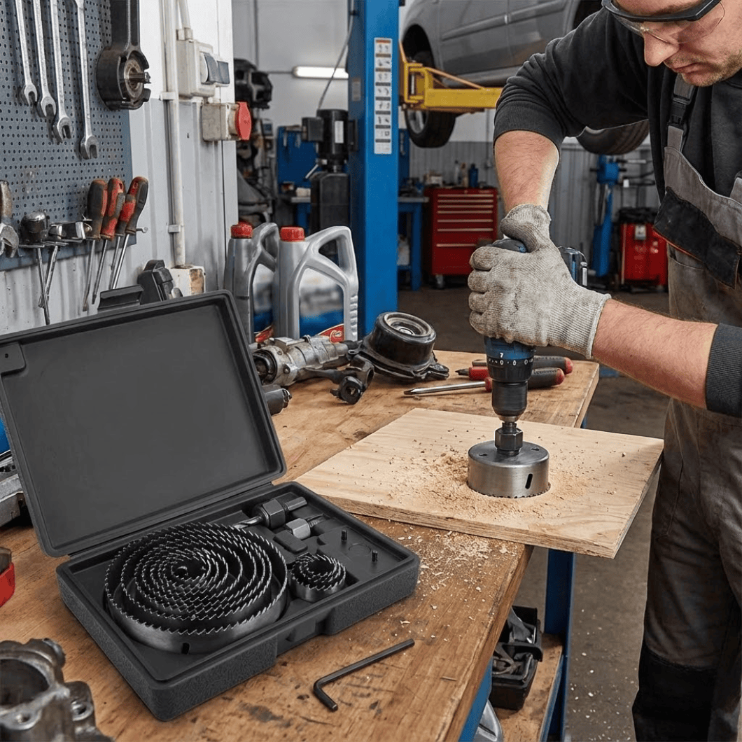 Dyllu Hole Saws & Cores Dyllu 16 Pieces Carbon Steel Hole Saw - DTKJ4416