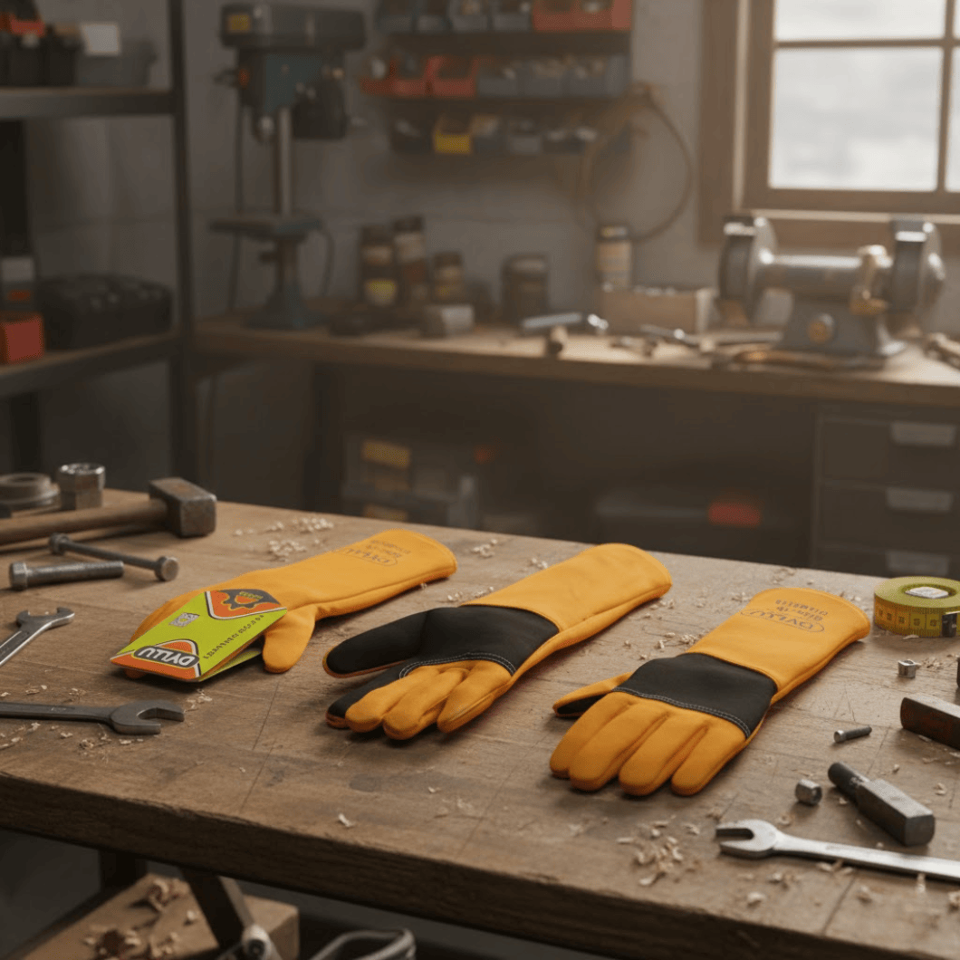 Dyllu Work Gloves Dyllu 16" Welding Leather Gloves - DTLG3116