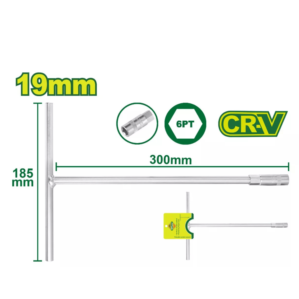 Dyllu Wrenches Dyllu 19mm T-Handle Socket Wrench - DTTH1119