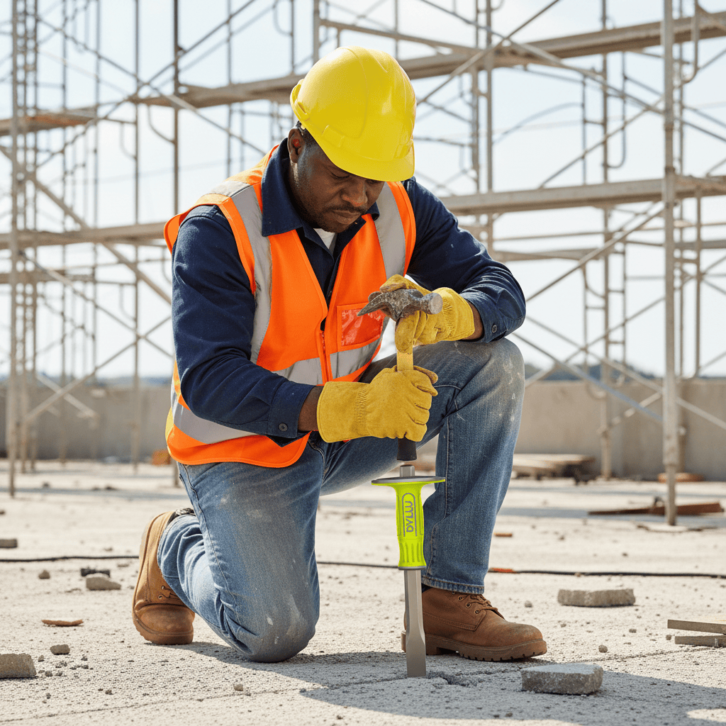 Dyllu Chisels Files Planes & Punches Dyllu 19x305mm Concrete Chisel - DTCC2314