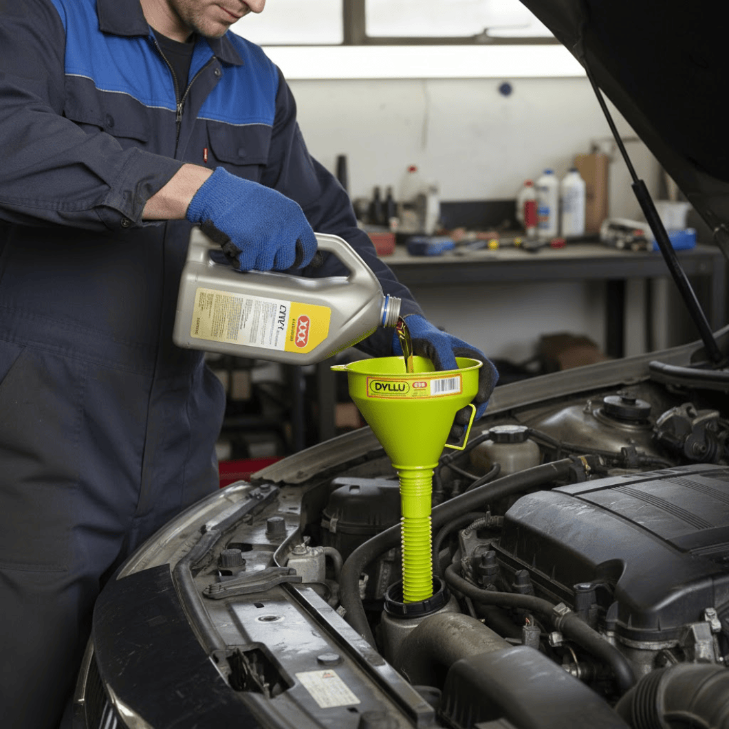 Dyllu Automotive Accessories Dyllu 2-in-1 Plastic Flexible Funnel - DTUF1302