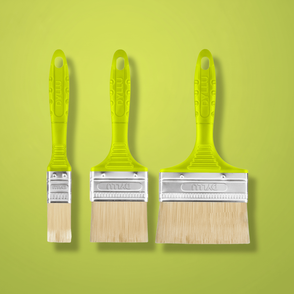 Dyllu Paint Tools & Equipment Dyllu 3 Piece Paint Brush Set For Oil-Based Paint - DTPB1931