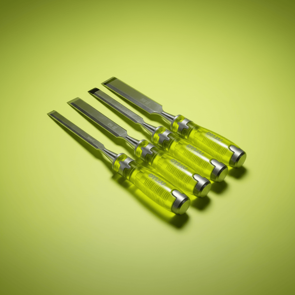 Dyllu Chisels Files Planes & Punches Dyllu 4-Pieces Wood Chisel - DTWC2204