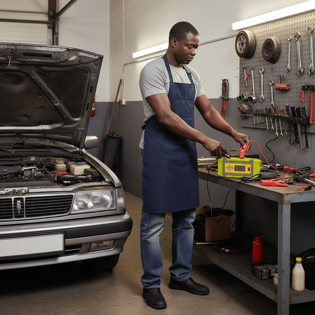 Dyllu Batteries and Booster Cables Dyllu 6/12V Inverter Battery Charger - DTBY15041