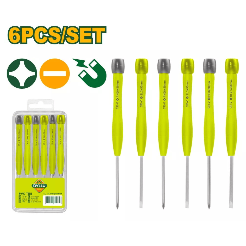 Dyllu Screwdrivers Dyllu 6-Piece Precision Screwdriver Set - DTSS2B06