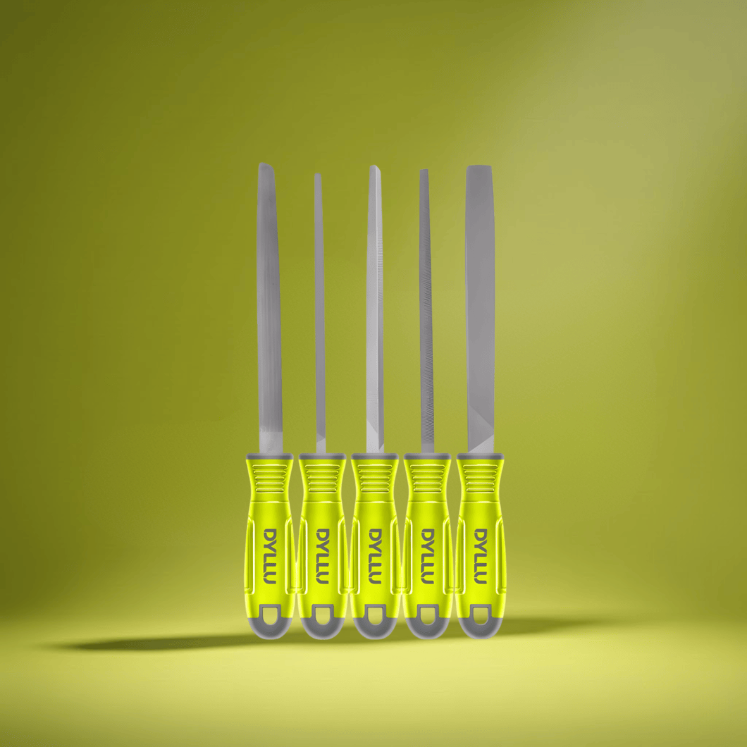 Dyllu Chisels Files Planes & Punches Dyllu 8" 5-Pieces Steel File Set – DTSF2405