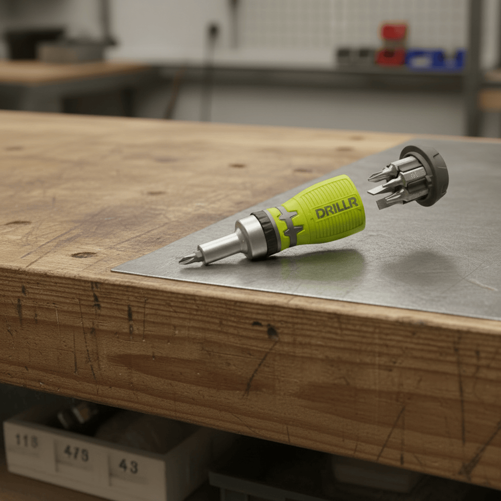 Dyllu Screwdrivers Dyllu 8 in 1 Stubby Ratchet Screwdriver Set - DTSS8608