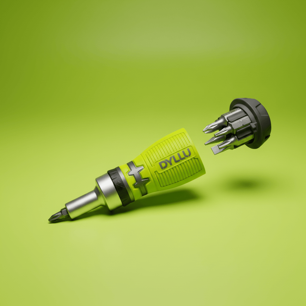 Dyllu Screwdrivers Dyllu 8 in 1 Stubby Ratchet Screwdriver Set - DTSS8608