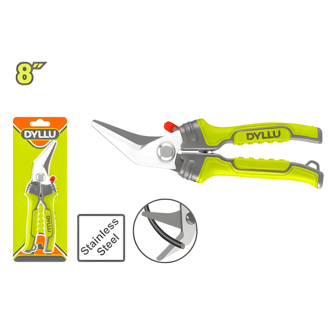 Dyllu Hand Saws & Cutting Tools Dyllu 8" Multi-Purpose Scissors Curved Blades - DTSX8602