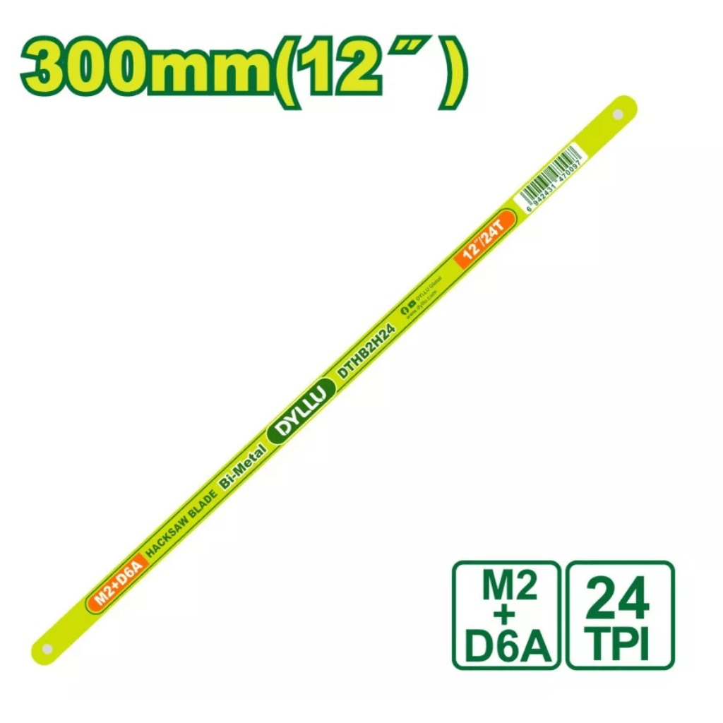Dyllu Hand Saws & Cutting Tools Dyllu Bi-Metal Hacksaw Blade 12" (24T) - DTHB2H24