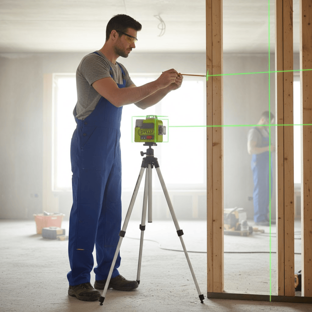 Dyllu Laser Measure Dyllu Cordless 3D Self Leveling Line Laser (Charger Sold Separately) - DTLE8M12