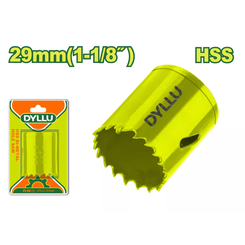 Dyllu Hole Saws & Cores Dyllu HSS Bi-Metal Hole Saw 29mm (1-1/8") - DTKJ1429