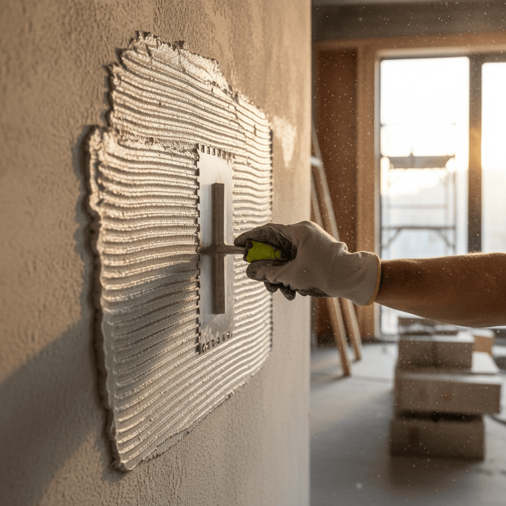 Dyllu Specialty Hand Tools Dyllu Plastering Trowel 280x120mm With 10x10mm Teeth - DTPE2912