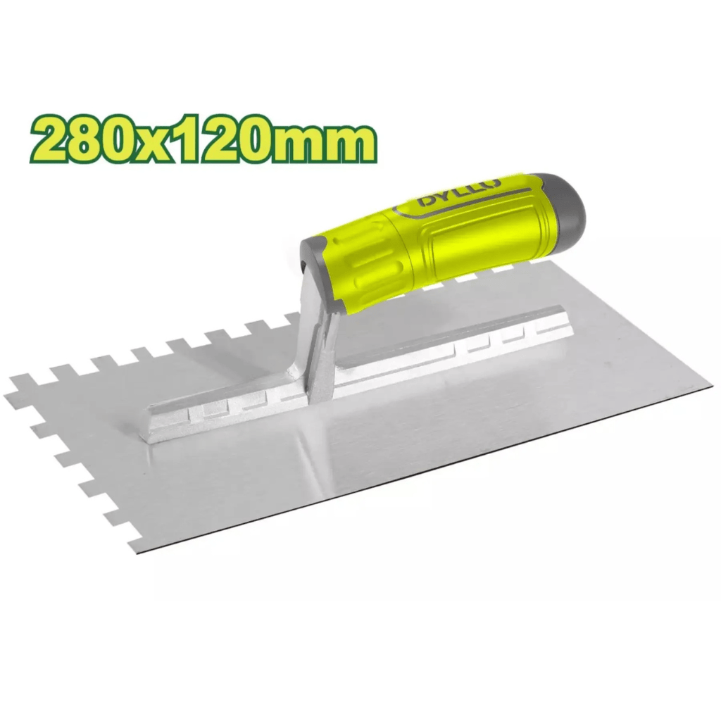 Dyllu Specialty Hand Tools Dyllu Plastering Trowel 280x120mm With 10x10mm Teeth - DTPE2912