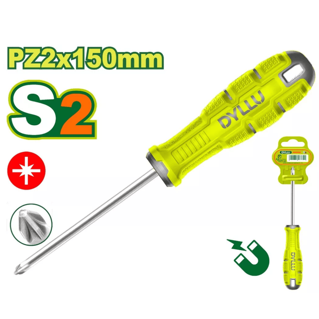 Dyllu Screwdrivers Dyllu Pozidriv Screwdriver 150mm - DTSDC226