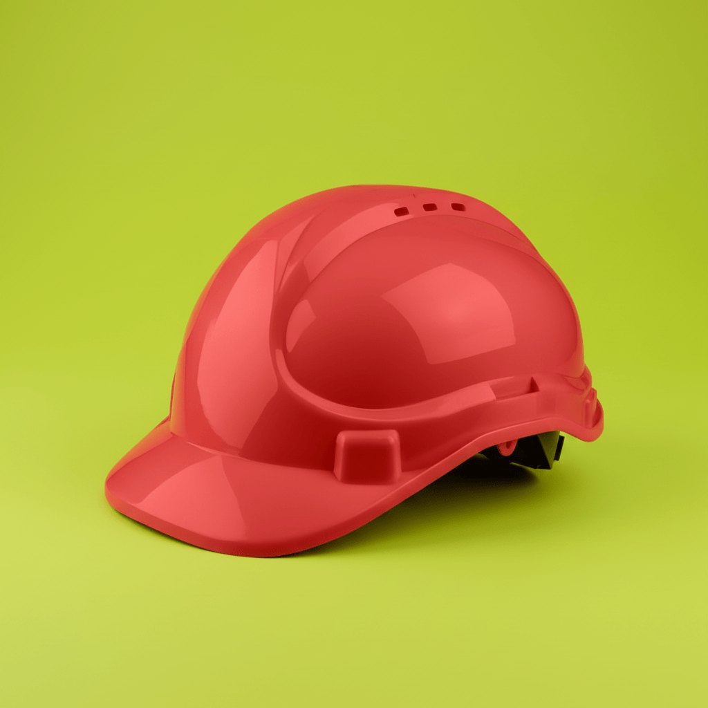 Dyllu Safety Helmets Dyllu Red Safety Helmet - DTSH1304