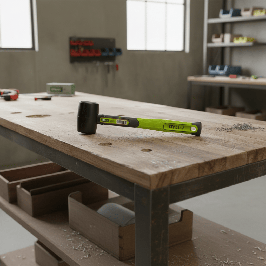 Dyllu Hammers Mallets & Sledges Dyllu Rubber Hammer With Fiberglass Handle 32oz/900g - DTHM7307