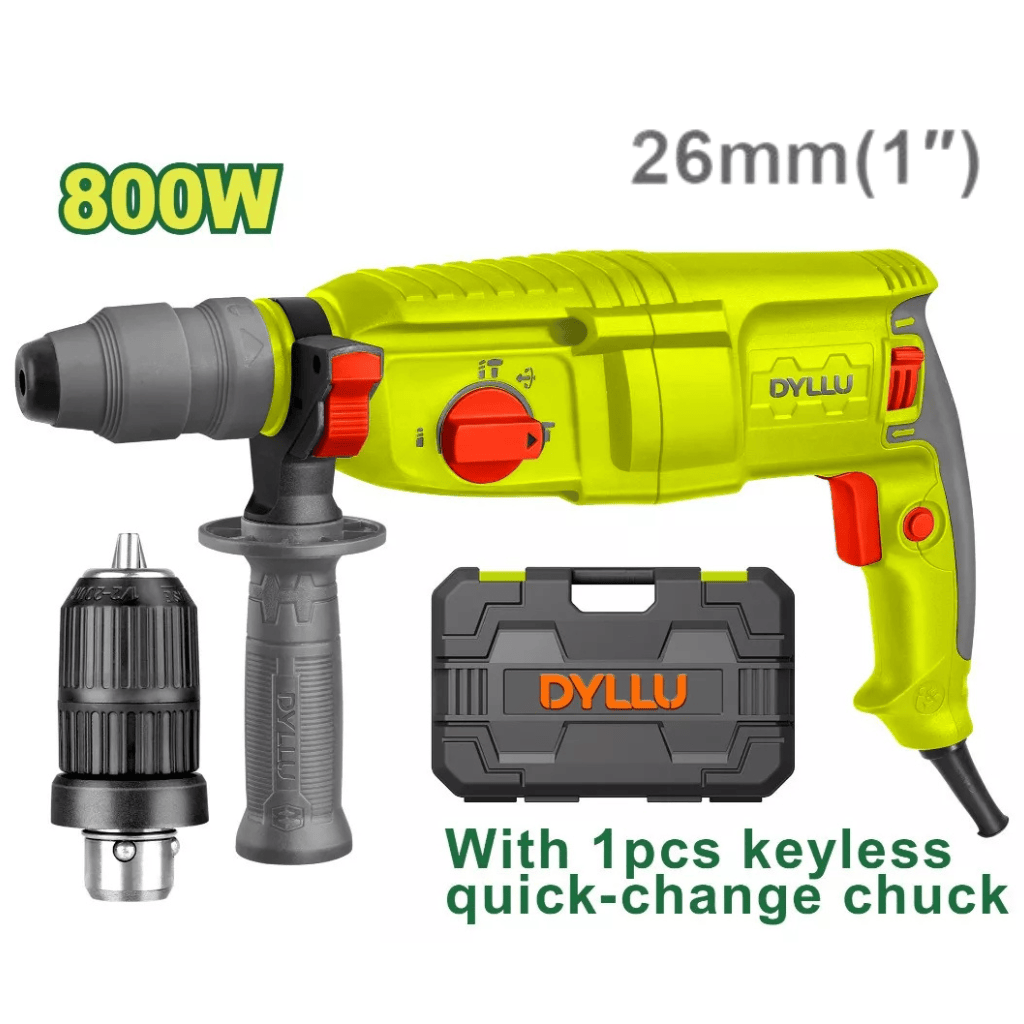 Dyllu Drill Dyllu SDS-Plus Rotary Hammer 800W - DTRH1D26-2
