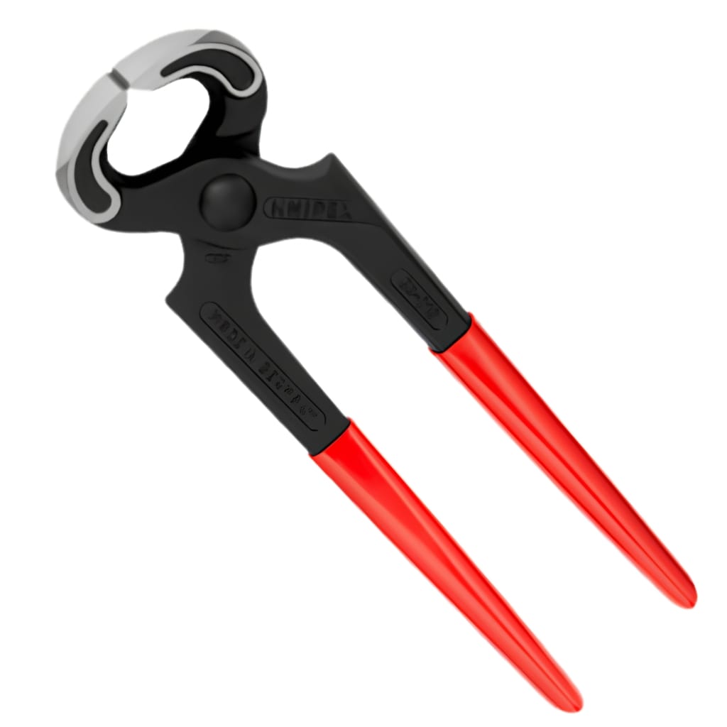 Knipex Carpenter Pincer – Red Grips (180mm, 210mm, 225mm, 250mm)
