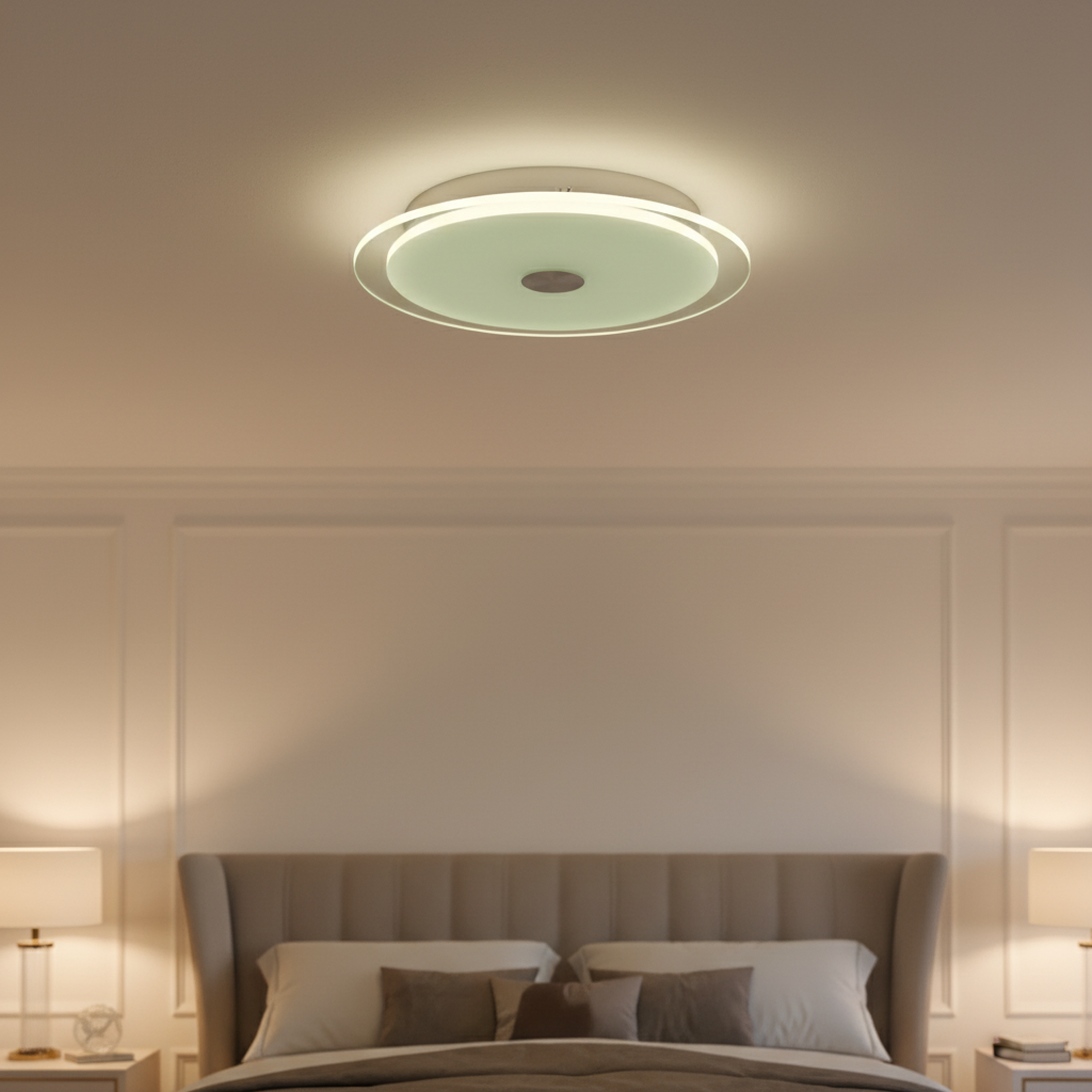 Eglo Light Bulbs & Fixtures Eglo Hebe Large Round Ceiling Light 32W - 88938