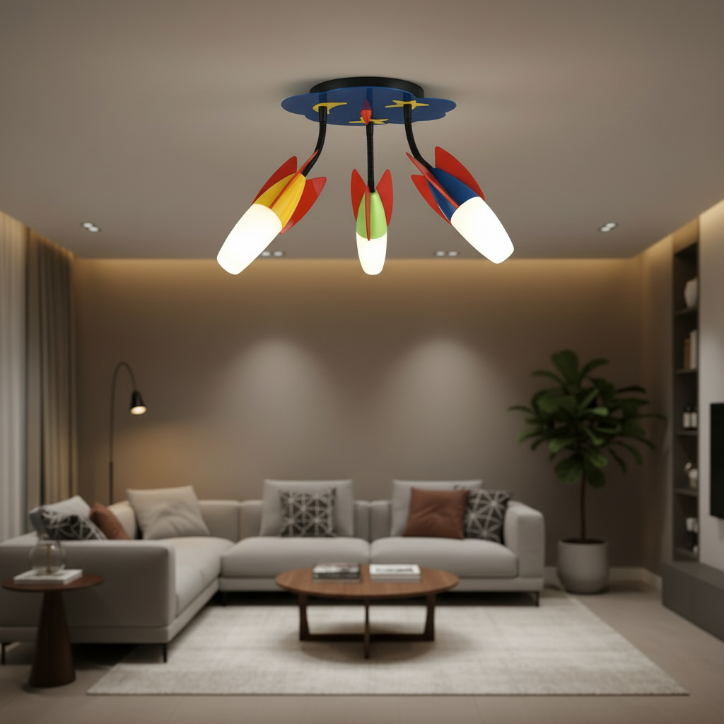 Eglo Light Bulbs & Fixtures Eglo Laia Modern Cluster Design Ceiling Light 9W - 88999