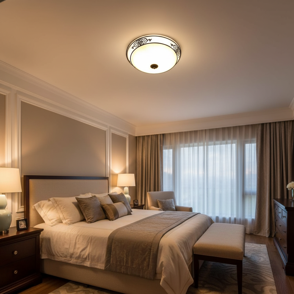 Eglo Light Bulbs & Fixtures Eglo Mestre Antique Flush Ceiling Lights