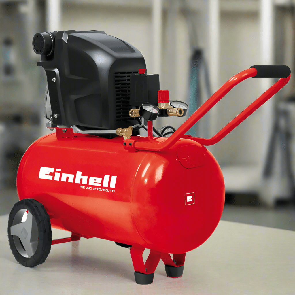 Einhell Compressor & Air Tool Accessories Einhell Air Compressor 1800W 50L - TE-AC 270/50/10 D