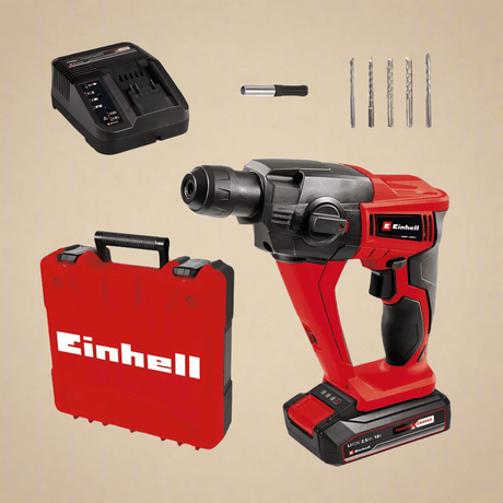 Einhell Drill Einhell Cordless Rotary Hammer 18V - TE-HD 18 Li Kit
