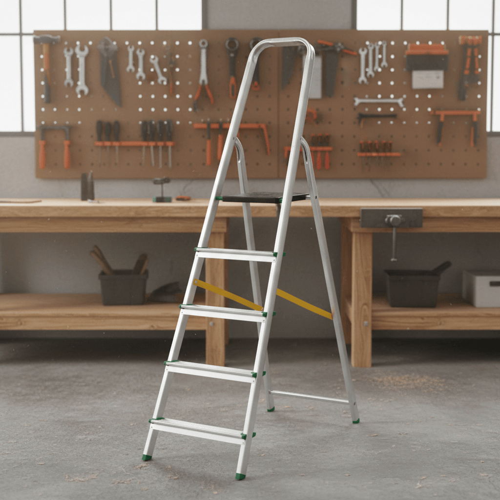 Ferral Ladder & Access Equipment Ferral Aluminium Folding Step Ladder with Platform | Eco Series